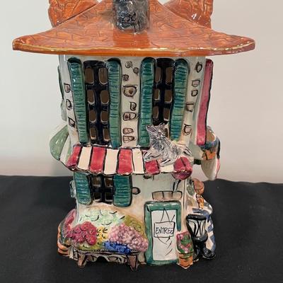 Blue Sky Clayworks Cafe Chapeaux Fleuriste Tealight House