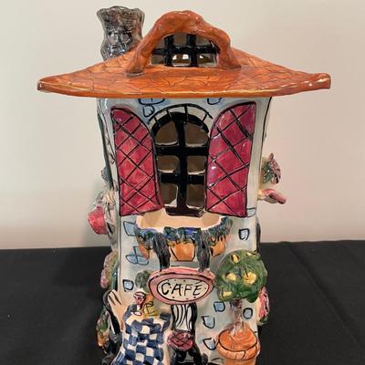 Blue Sky Clayworks Cafe Chapeaux Fleuriste Tealight House