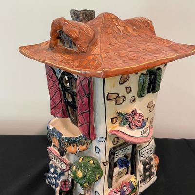 Blue Sky Clayworks Cafe Chapeaux Fleuriste Tealight House