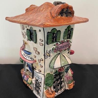 Blue Sky Clayworks Cafe Chapeaux Fleuriste Tealight House
