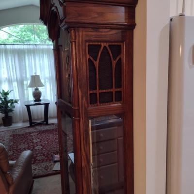 Ridgeway Oak Case Grandfather Clock