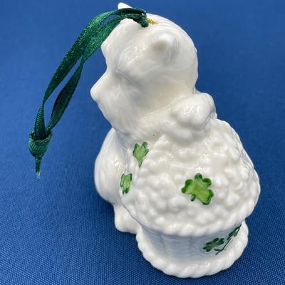 Shamrock Dog Bell Ornament