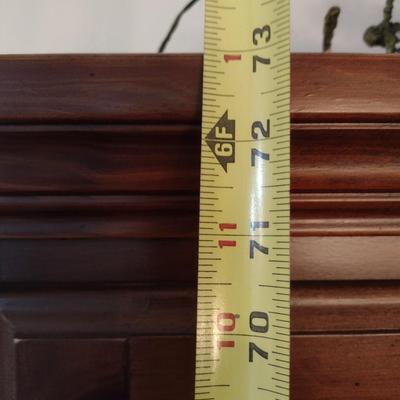 Bassett Furniture Walnut Finish Two Piece China Buffet Hutch (No Contents)