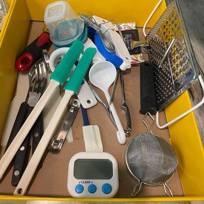 3 Flats of Kitchen Drawer Items
