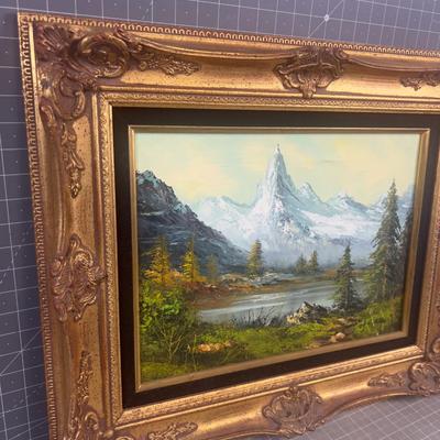 Sale Photo Thumbnail #192: 16 x 12" Nice Gold Tone Framed. Usable today