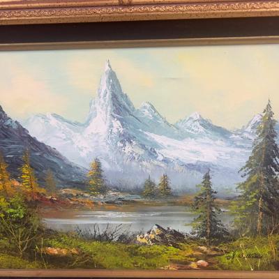 Sale Photo Thumbnail #191: 16 x 12" Nice Gold Tone Framed. Usable today