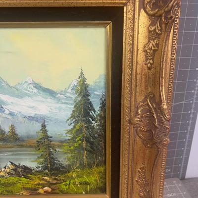 Sale Photo Thumbnail #190: 16 x 12" Nice Gold Tone Framed. Usable today