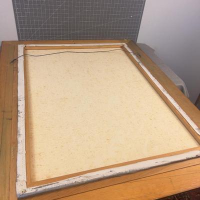 Sale Photo Thumbnail #216: Measures A lot! Painting is 30 x 40 PLUS The Frame. Nice Condition. Lovely for UTAH Winter. 