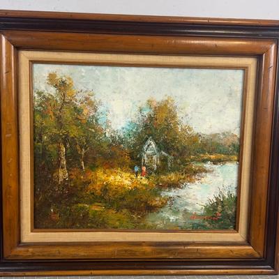 Sale Photo Thumbnail #222: 16 X 20 Nice Fruitwood Type of medium Tone Frame 