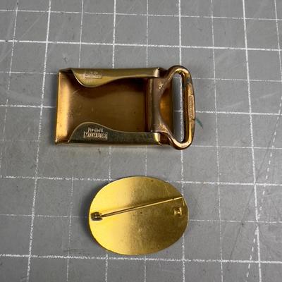 Sale Photo Thumbnail #461: Good Finds! Buckle is Gold Plated. 