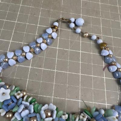 Sale Photo Thumbnail #513: Used. Shows wear. Collectible. 1940's Glass Bead CHOKER