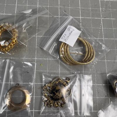 Sale Photo Thumbnail #524: Some are Gold filled even. Vintage. Wearable and fashionable. 