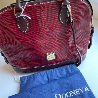 Dooney & Bourke Red/Brown Satchel