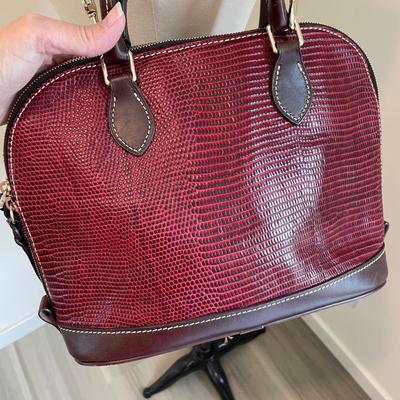 Dooney & Bourke Red/Brown Satchel