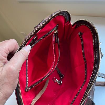 Dooney & Bourke Red/Brown Satchel