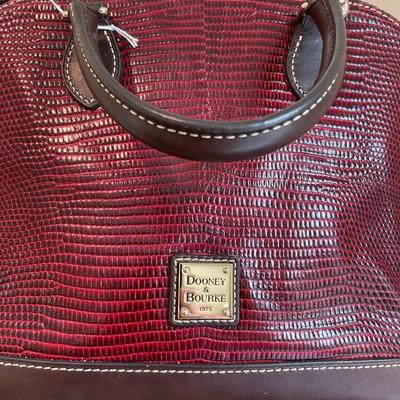 Dooney & Bourke Red/Brown Satchel