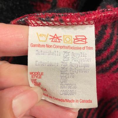 Red/Black Moose Jacket Size Large