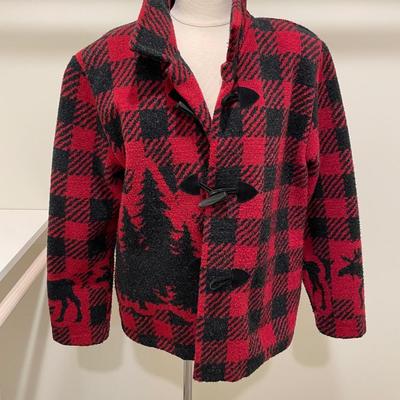 Red/Black Moose Jacket Size Large