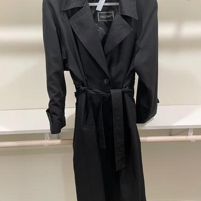 Black Trench Coat Gallery Size 10