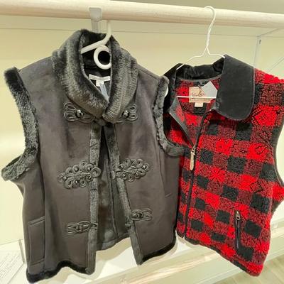 Coldwater Creek and Woolrich Vests