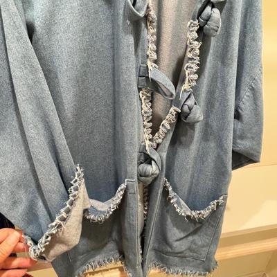 2 fun Vintage Jackets in Chenille and Denim