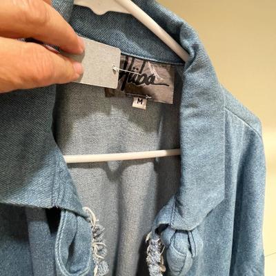 2 fun Vintage Jackets in Chenille and Denim