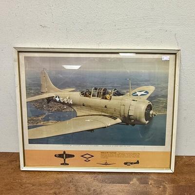 Sale Photo Thumbnail #320: Colorized version of an official Douglas Aircraft photo, showing marking schemes used in 1942-1943. Photo and frame are in good condition, this is an excellent, clear photo of the aircraft in flight.