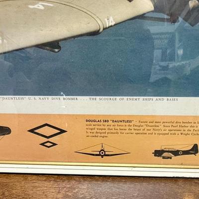 Sale Photo Thumbnail #318: Colorized version of an official Douglas Aircraft photo, showing marking schemes used in 1942-1943. Photo and frame are in good condition, this is an excellent, clear photo of the aircraft in flight.