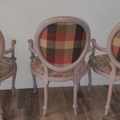 Sale Photo Thumbnail #12: 3 Chairs, designer upholstery, excellent shape.