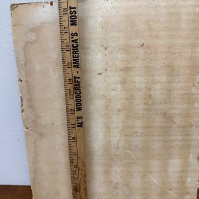 Sale Photo Thumbnail #332: Not framed, delicate & brittle hardboard.