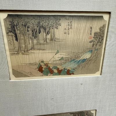 Set of 6 Vintage Reproductions of Japanese Woodblock Prints