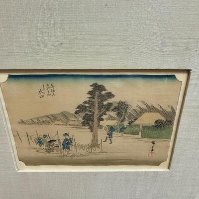 Set of 6 Vintage Reproductions of Japanese Woodblock Prints
