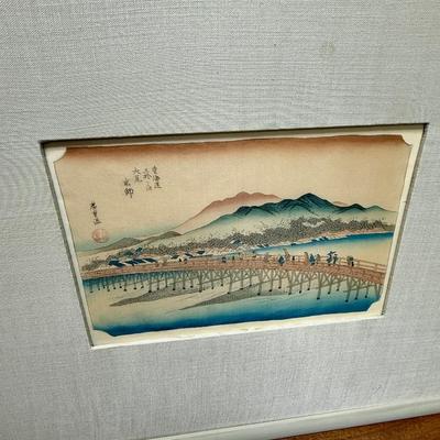 Set of 6 Vintage Reproductions of Japanese Woodblock Prints