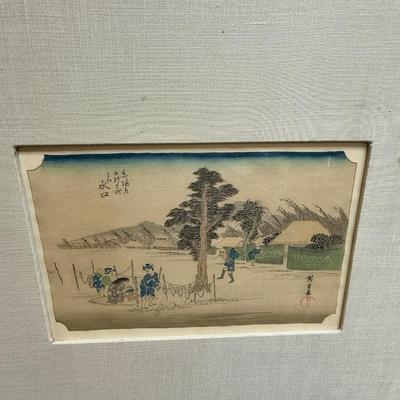 Set of 6 Vintage Reproductions of Japanese Woodblock Prints