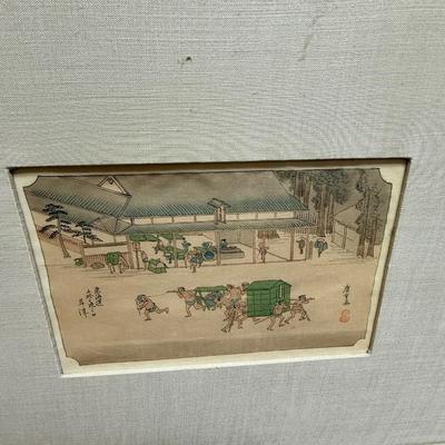 Set of 6 Vintage Reproductions of Japanese Woodblock Prints