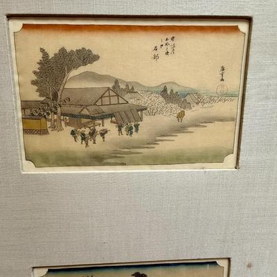 Set of 6 Vintage Reproductions of Japanese Woodblock Prints