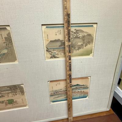 Set of 6 Vintage Reproductions of Japanese Woodblock Prints
