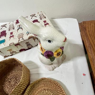 Lot 249 Boxes & rabbit