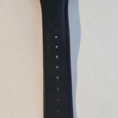 Lot 59: Swatch - Swiss Watch SR626SW Black Leather Day Date