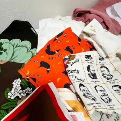 Lot 275 Basket full of linens