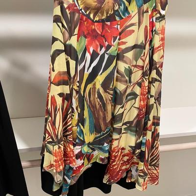 3 Skirts Chicos Print NWT and 2 Black Coldwater Creek