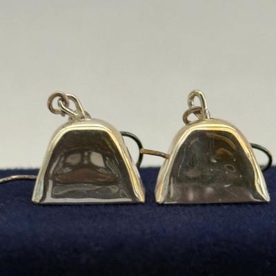 Lot 40: Cowbell Earrings