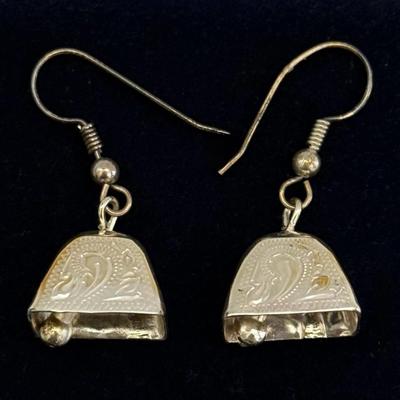 Lot 40: Cowbell Earrings