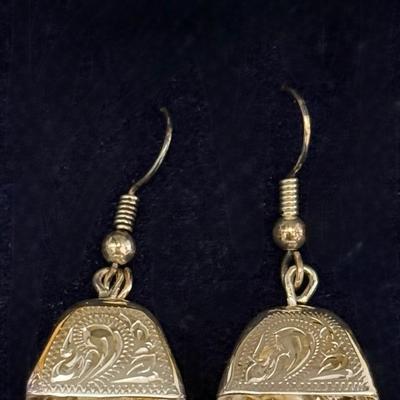 Lot 40: Cowbell Earrings