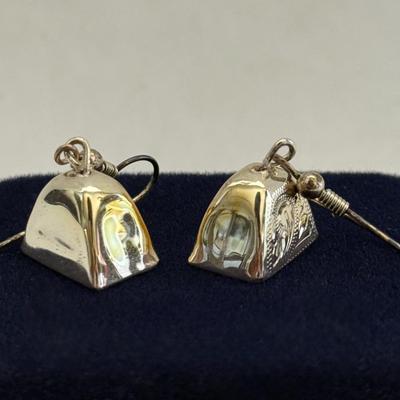 Lot 40: Cowbell Earrings