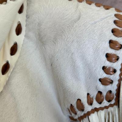 Fort Grizzly Genuine Leather/Cow Hide Cowboy Jacket