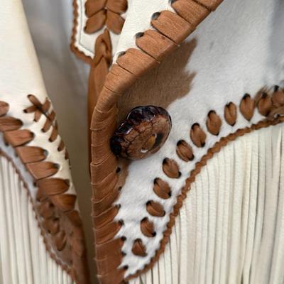 Fort Grizzly Genuine Leather/Cow Hide Cowboy Jacket
