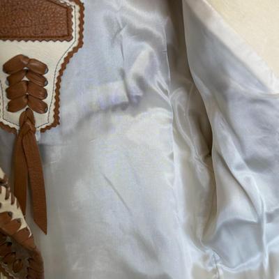 Fort Grizzly Genuine Leather/Cow Hide Cowboy Jacket