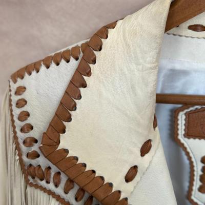 Fort Grizzly Genuine Leather/Cow Hide Cowboy Jacket