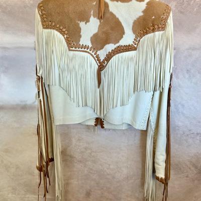 Fort Grizzly Genuine Leather/Cow Hide Cowboy Jacket